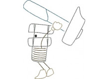 Stickserie - Ritter Schraube Doodle 10